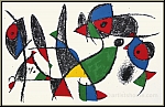 Joan Miro: Frosch, Fisch, Vogel, 1975, Original Lithographie IX