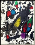 Joan Miro: Mutiges Muschen Original Lithographie, 1975