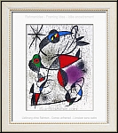 Joan Miro: 'Dem Kalk Entsprungene' (Jaillie du calcaire) Vorschlag fr die Rahmung (Lieferung ohne Rahmen)