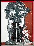 Rolf Szymanski: Lithographie 'Stehender Leib' 1973, handsigniert