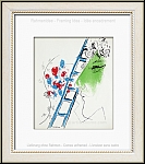 Marc Chagall: Die Leiter (L'chelle) 1957, Original-Lithographie mit Selbstportrait - Werke | Originale