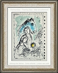 Marc Chagall: 'Blaues Pferd mit Paar' Cheval bleu au Couple, 1982, Original-Lithographie - Werke | Originale