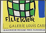 Fernand Lger: Sculptures polychromes, Galerie Louis Carr 1953, Lithographie | Originalplakate Mourlot Poster