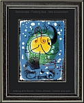 Joan Miro: Figur auf blauem Grund (Personnage sur fond bleu) 1957, Original Lithographie | Originaldrucke