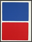 Ellsworth Kelly: Blau ber Rot, 1966, Rechtecke Original-Lithographie