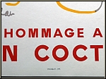 Jean Cocteau: Ville de Nantes 1964, Hommage  Jean Cocteau, Lithographie Mourlot, Original-Ausstellungsplakat