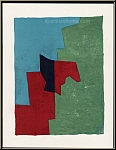 Serge Poliakoff: Original-Lithographie in Rot, Grn und Blau, 1961