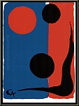 Alexander Calder: Komposition Rot und Blau, 1966 Original-Lithographie