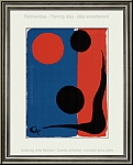 Alexander Calder: Komposition Rot und Blau, 1966 Original-Lithographie fr Maeght und Redfern | Rahmenidee