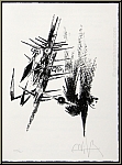 Wifredo Lam: Original-Lithographie, 1974, handsigniert, Erker-Treffen