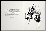 Wifredo Lam: Original-Lithographie, 1974, signiert, Erker-Treffen, Text Martin Heidegger aus 'Holzwege' 1950