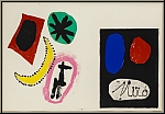 Joan Miro: 2 Original-Lithographien 1953, Probedruck auf Arches Btten