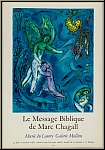 Marc Chagall: Message Biblique, Jakob mit dem Engel 1967 Plakat Louvre