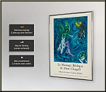 Marc Chagall: Message Biblique 1967, Lutte de Jacob et de l'ange (Jakobs Kampf mit dem Engel) Plakate Mourlot