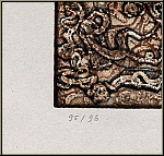 Mark Tobey: 'Thanksgiving Leaf' Erntedankfest, Original-Radierung Aquatinta 1971, signiert - Bild Nummerierung